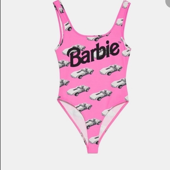 ❗️SOLD❗️Zara Barbie Pink Bodysuit Size L - Picture 2 of 10